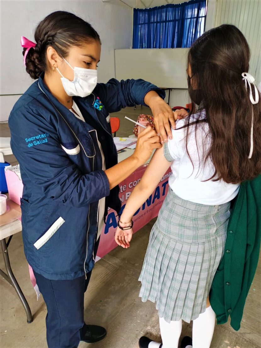 SSG aplica más de 4 mil 65 dosis en vacunas VPH en la zona de Acámbaro.