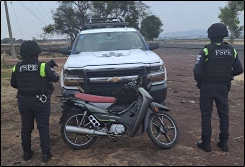 Boletín Informativo SSPEG – Recuperan las FSPE dos motocicletas robadas.