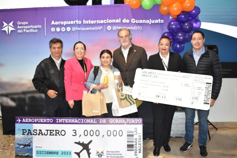 Aterrizan ¡3 millones de pasajeros! en el Aeropuerto Internacional de Guanajuato.