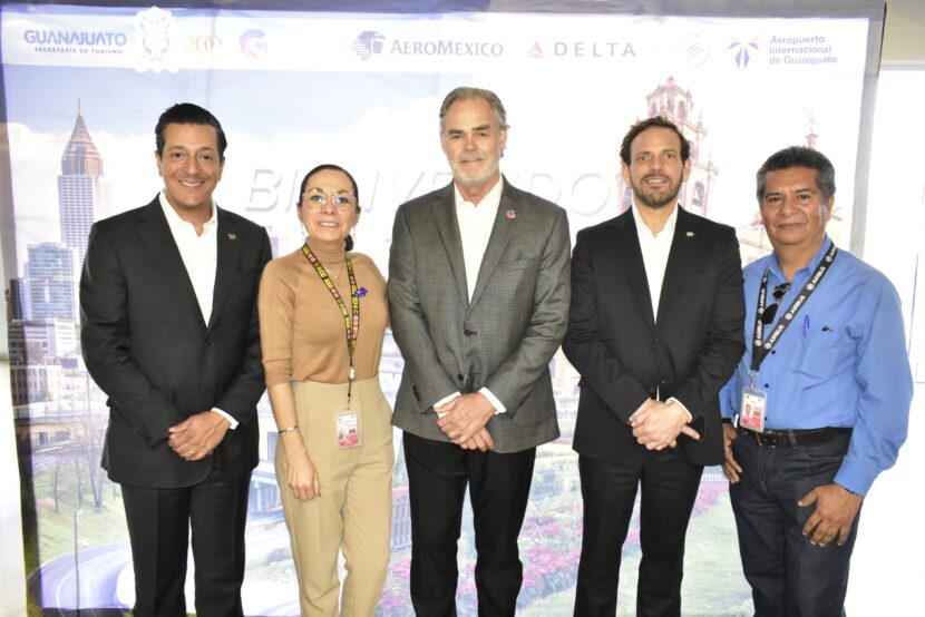 Inaugura el Estado de Guanajuato ruta aérea Atlanta -Bajío.