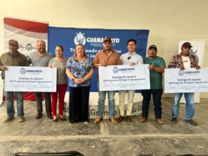 Gobierno de la Gente entrega más de 2.5 millones de pesos en apoyos del Seguro Agropecuario a productores de Manuel Doblado