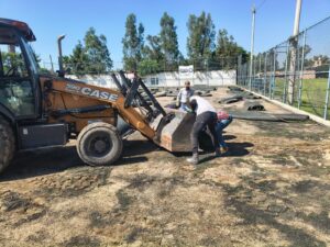 Comienza restauración de Cancha de Futbol uruguayo en Manuel Doblado