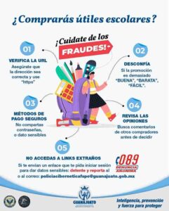 Que no te engañen en este regreso a clases: Policía Cibernética de Guanajuato alerta por falsas ofertas